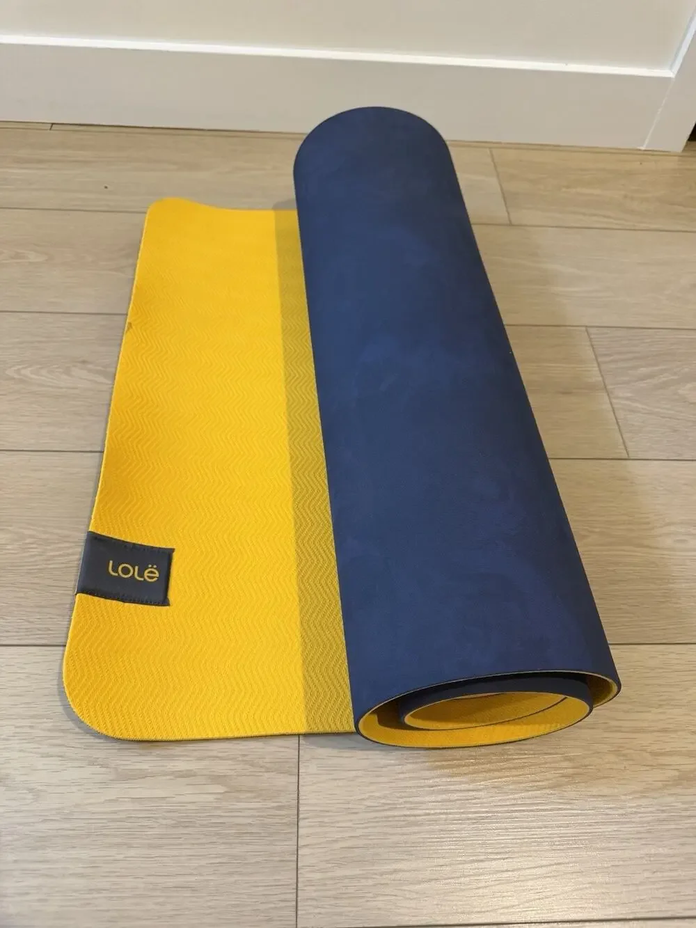 Lolë Yellow Travel Foldable Yoga Mat